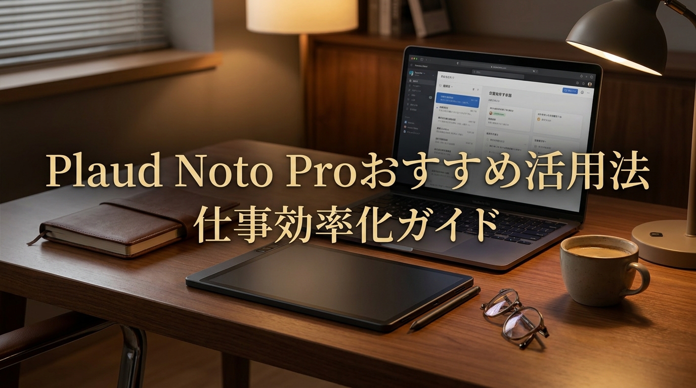 Plaud Noto Proおすすめ活用法仕事効率化ガイド