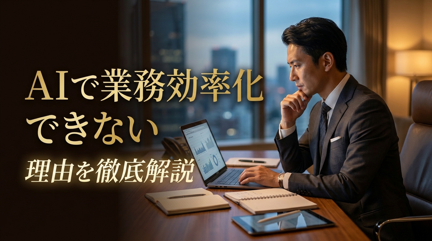 AIで業務効率化できない理由を徹底解説