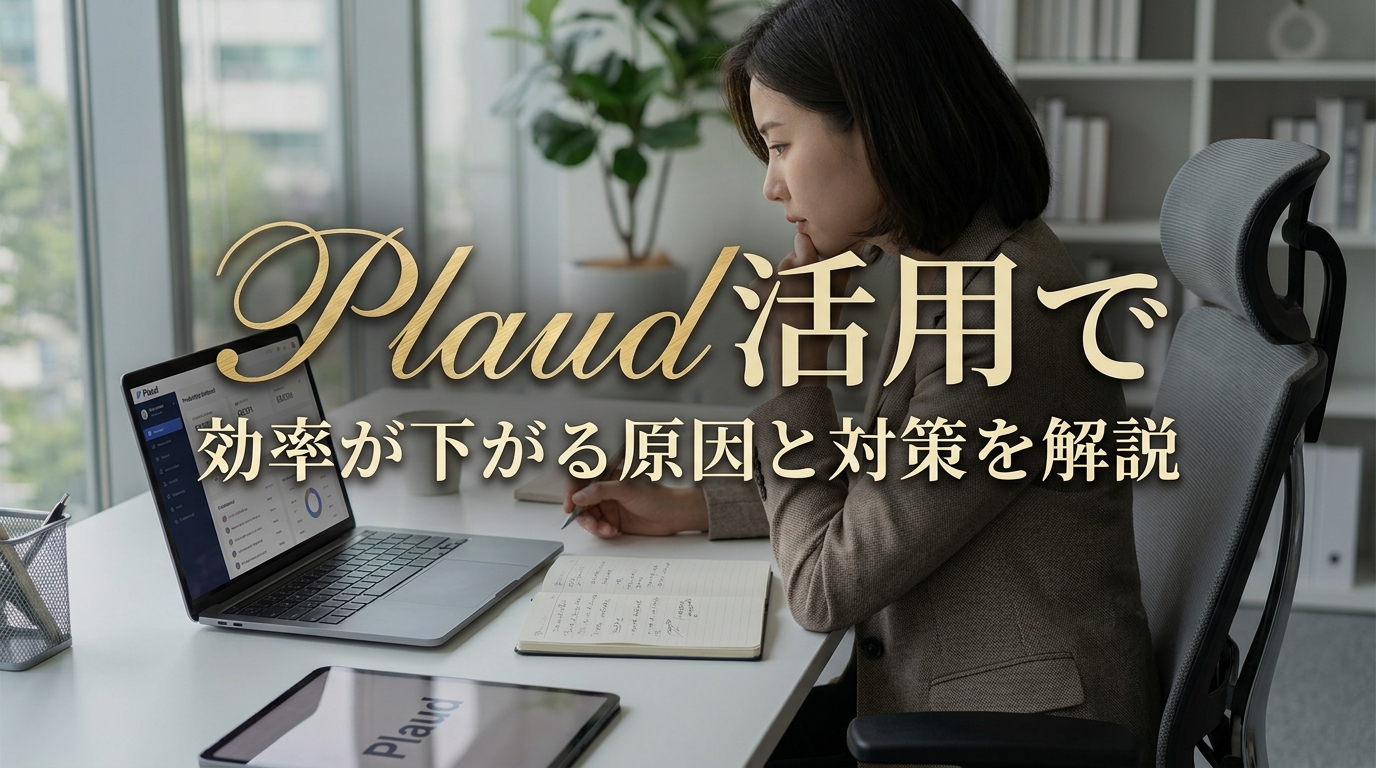 Plaud活用で効率が下がる原因と対策を解説