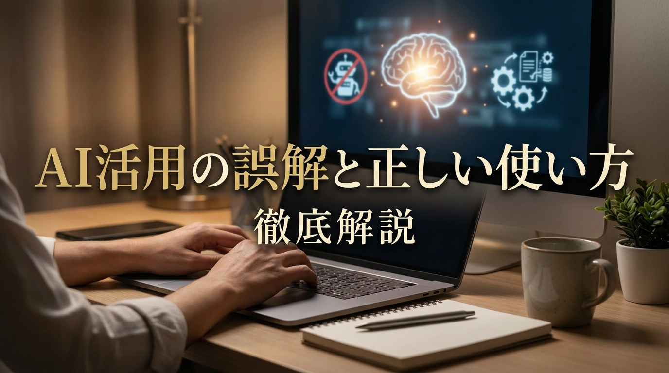 AI活用の誤解と正しい使い方を徹底解説