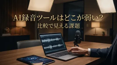 AI録音ツールはどこが弱い？比較で見える課題