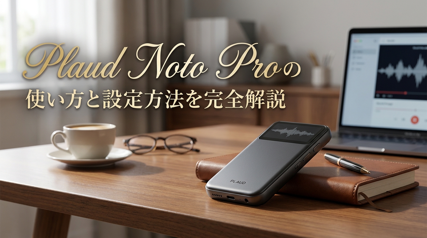 Plaud Noto Proの使い方と設定方法を完全解説