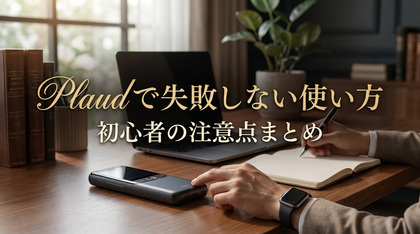 Plaudで失敗しない使い方｜初心者の注意点まとめ