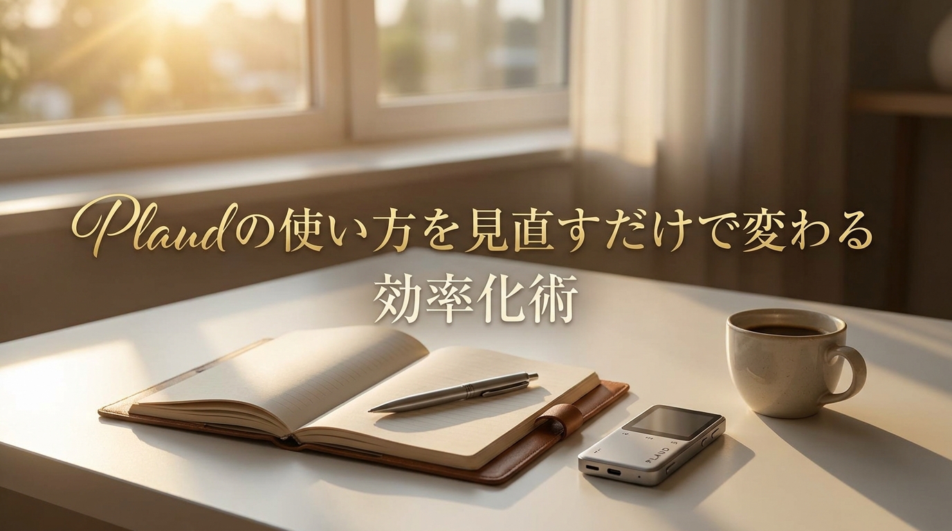 Plaudの使い方を見直すだけで変わる効率化術