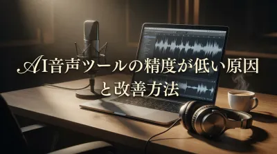 AI音声ツールの精度が低い原因と改善方法
