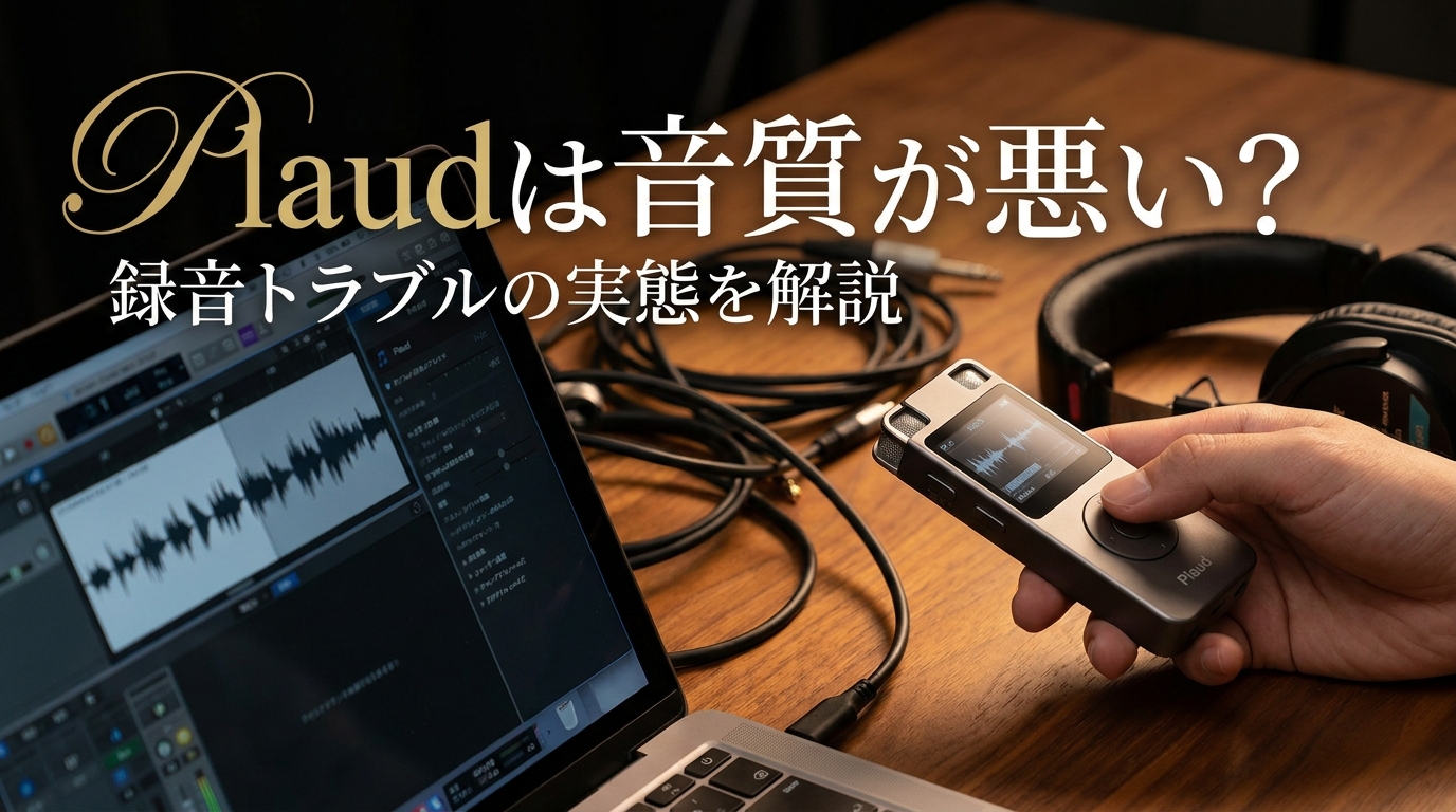 Plaudは音質が悪い?録音トラブルの実態を解説