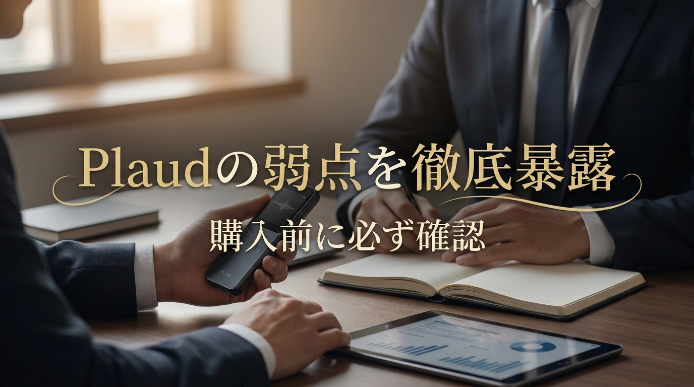Plaudの弱点を徹底暴露｜購入前に必ず確認