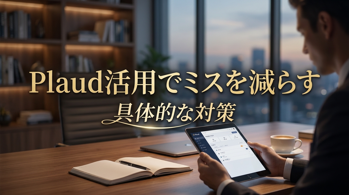 Plaud活用でミスを減らす具体的な対策