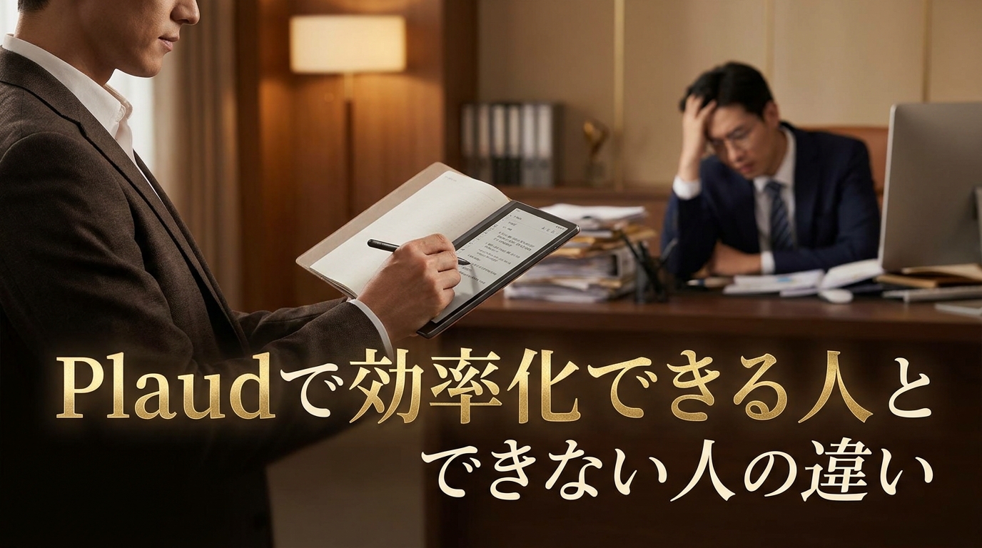 Plaudで効率化できる人とできない人の違い