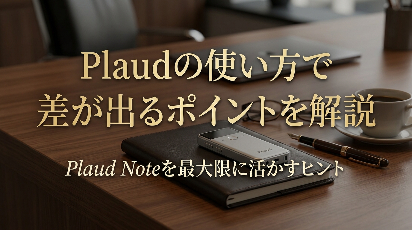 Plaudの使い方で差が出るポイントを解説