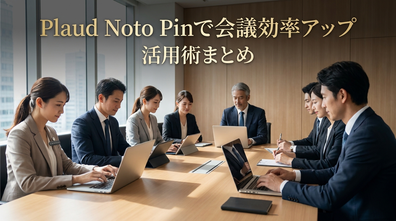 Plaud Noto Pinで会議効率アップする活用術まとめ