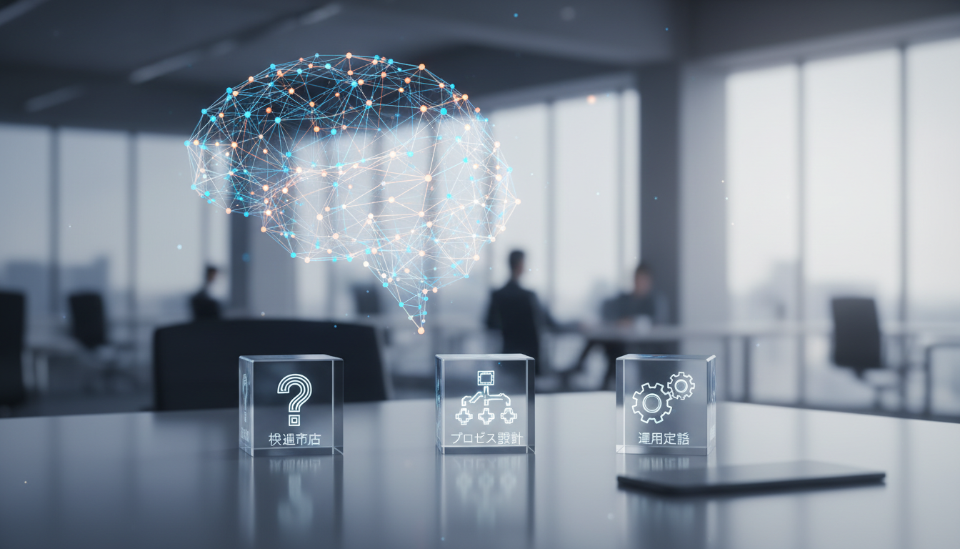 業務改革を成功させる要点は「課題起点・プロセス設計・運用定着」です