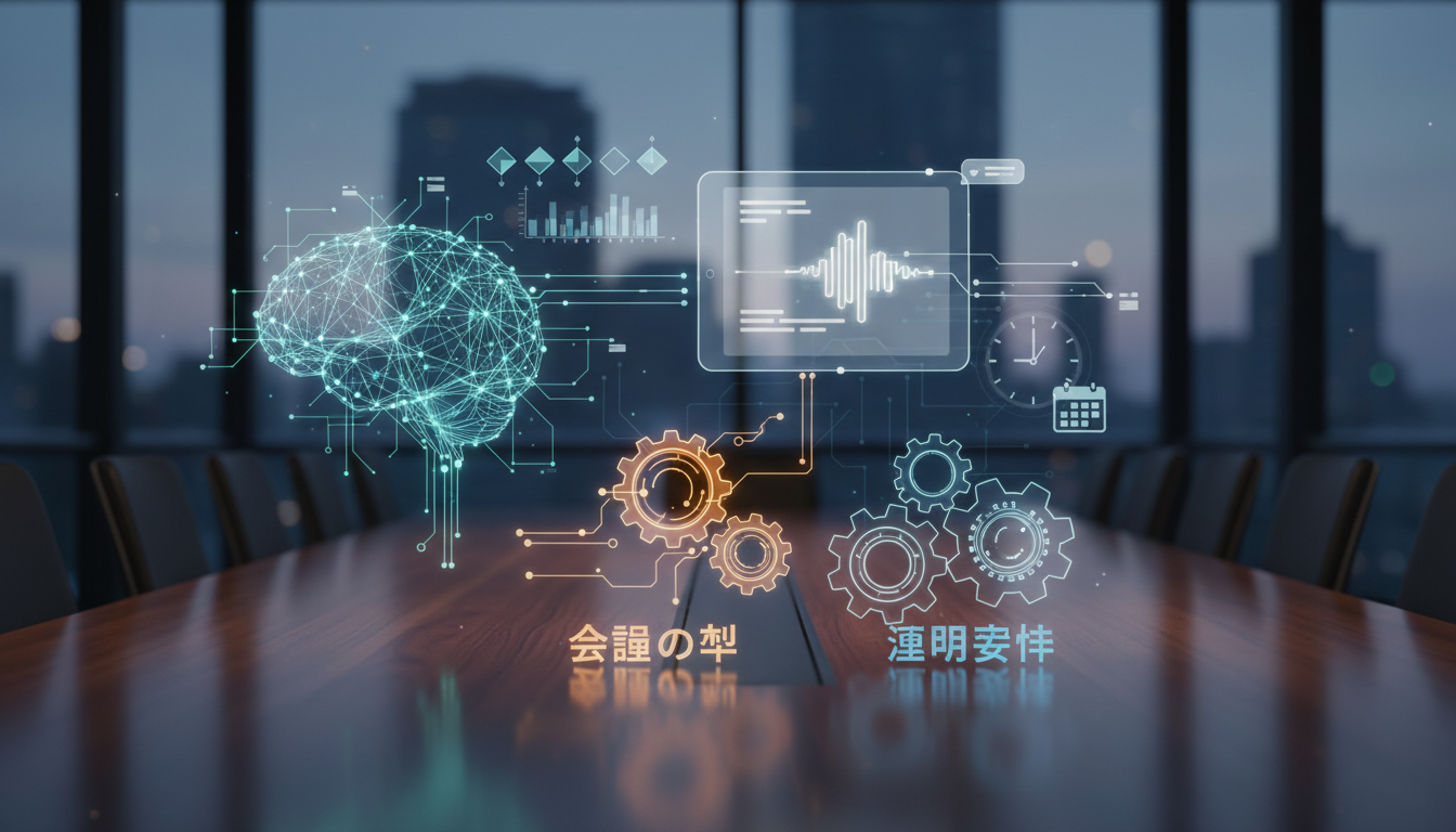 自社に合うAI議事録ツールは「会議の型」と「運用要件」で決まります