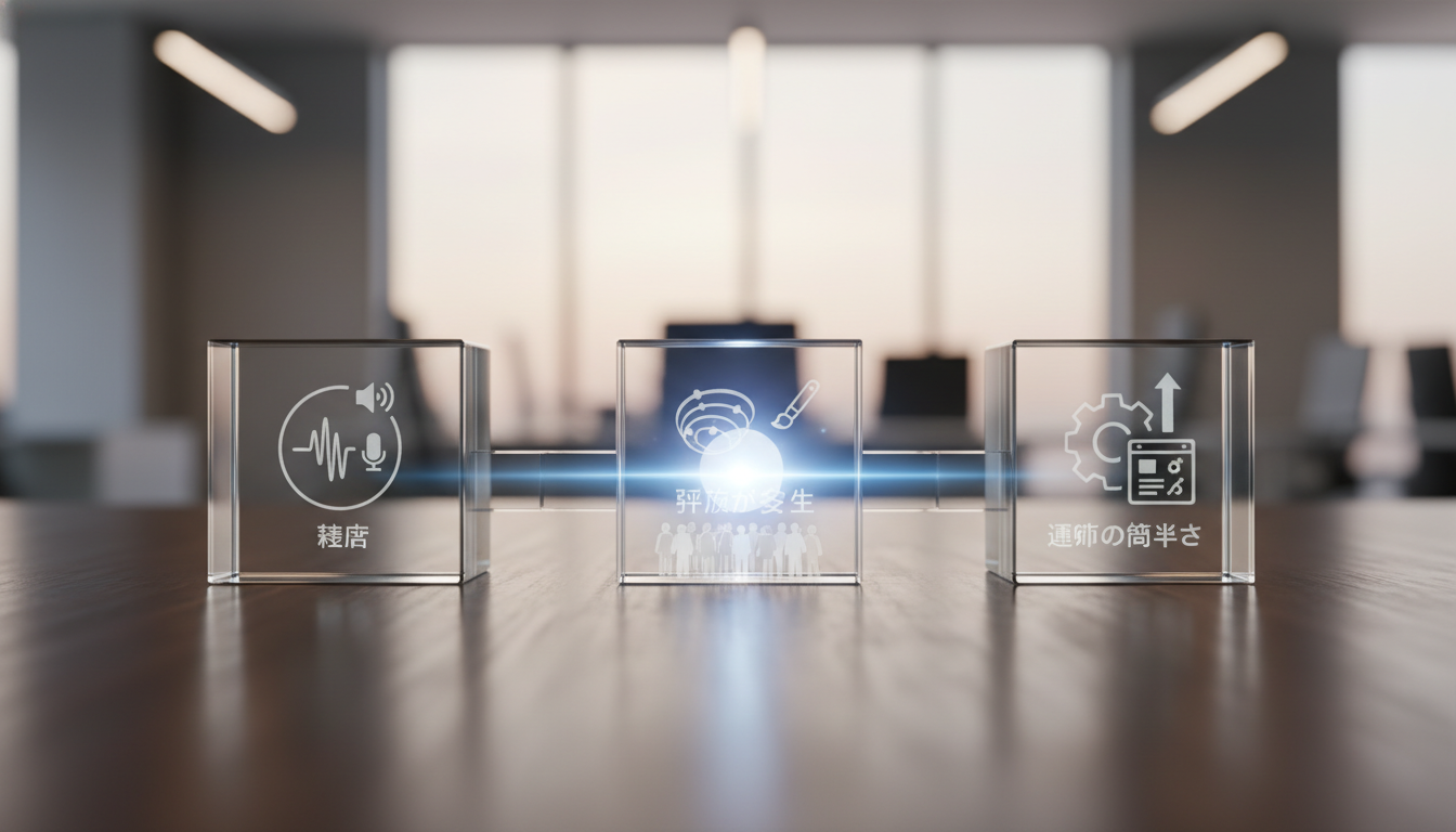 評価が安定しやすい根拠は「精度」「加工力」「運用の簡単さ」の3点です