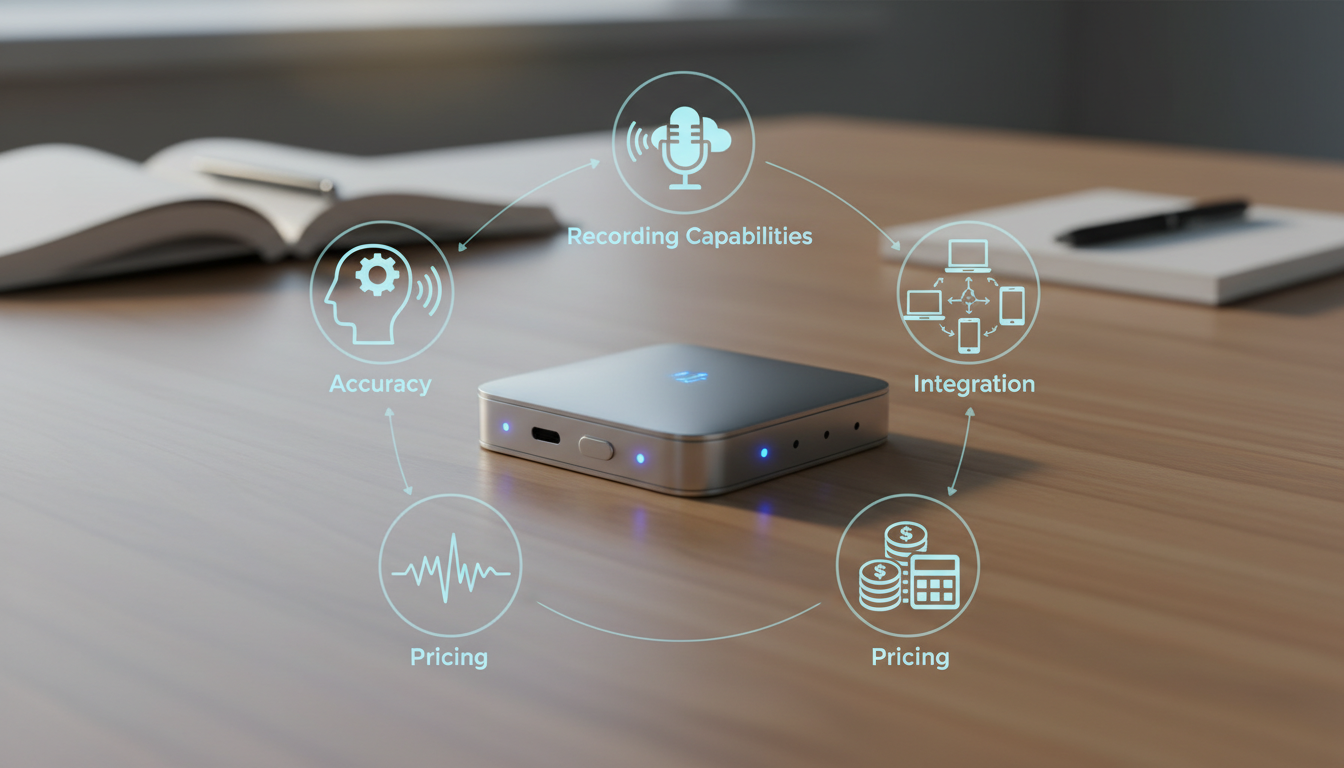 失敗しにくい選び方は「精度・録音・連携・料金」の順で比較することです