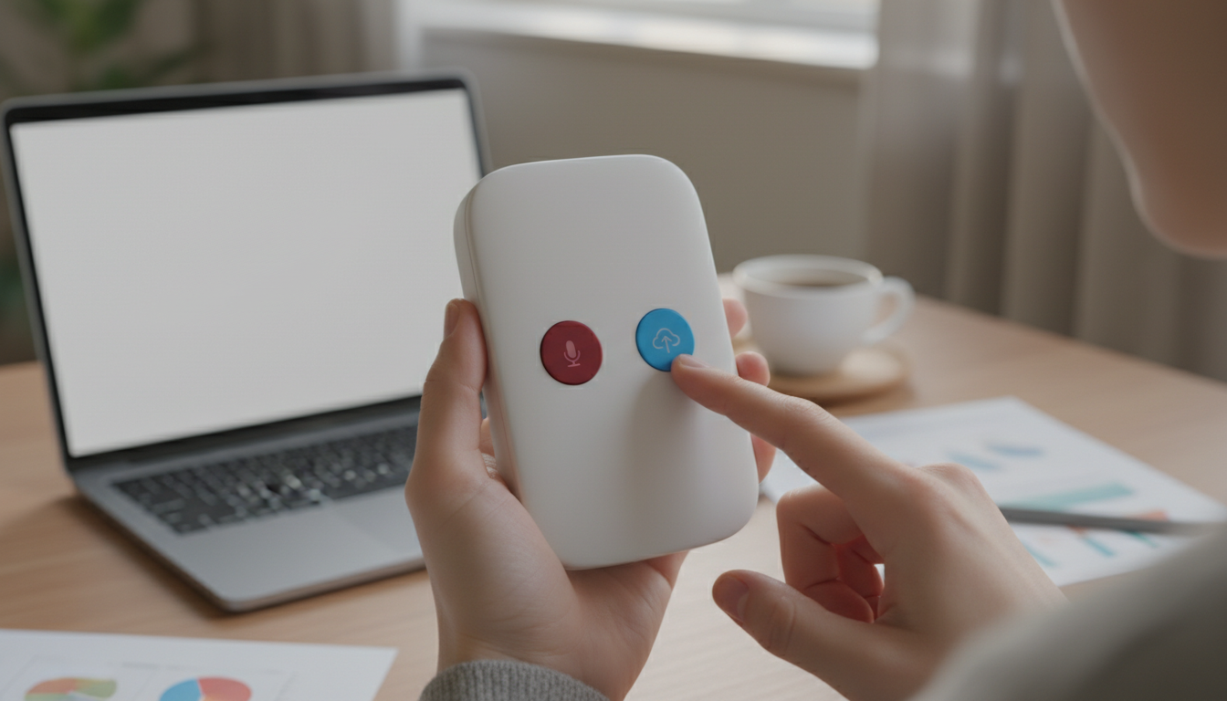 Plaudは「録音ボタン」と「生成ボタン」を押せれば使い始められます