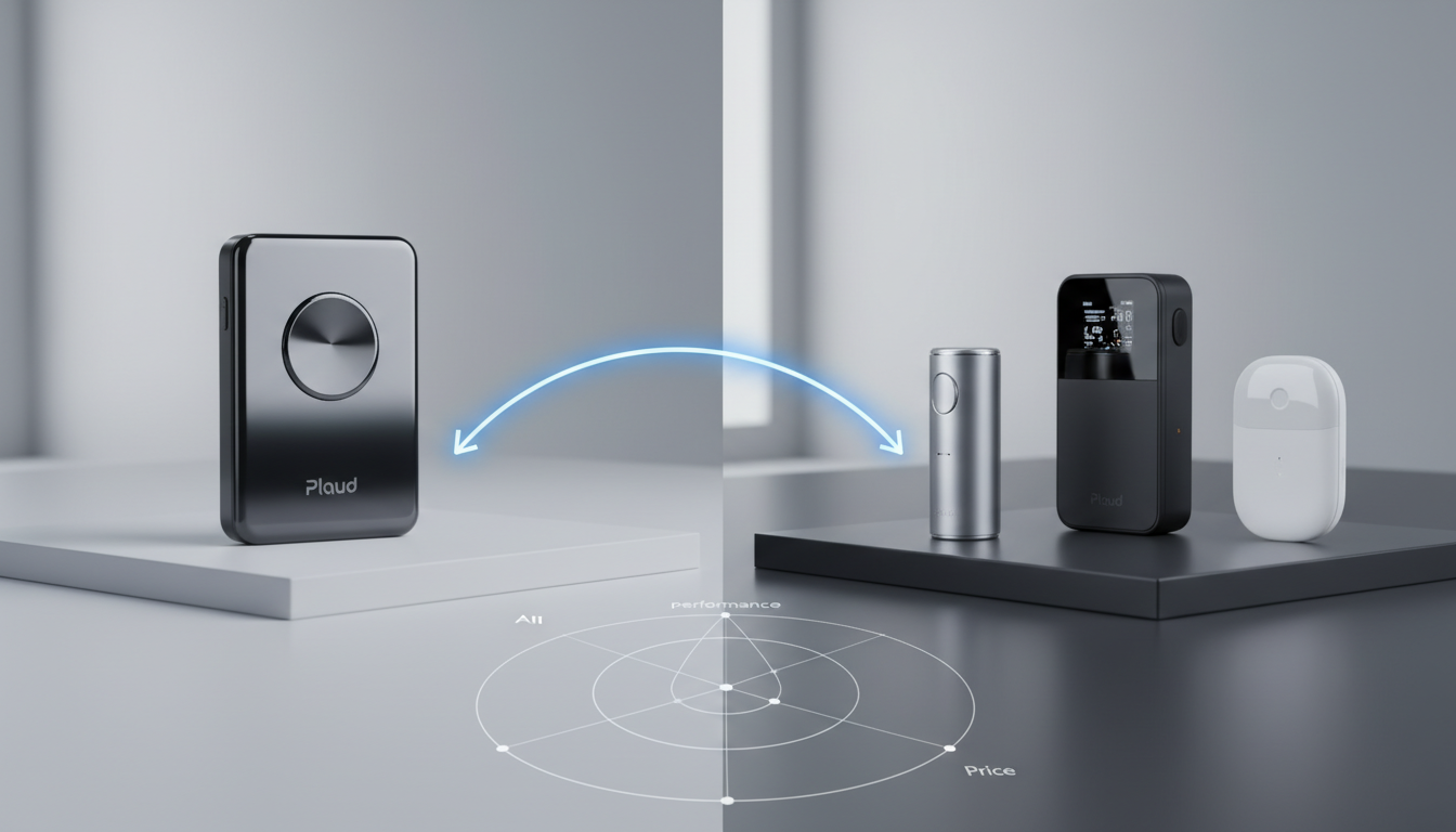 Plaudと他社AIレコーダーを分ける比較軸