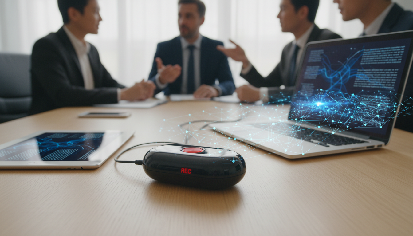 PLAUDは「録音ボタン」から議事録までを自動でつなげられるツールです