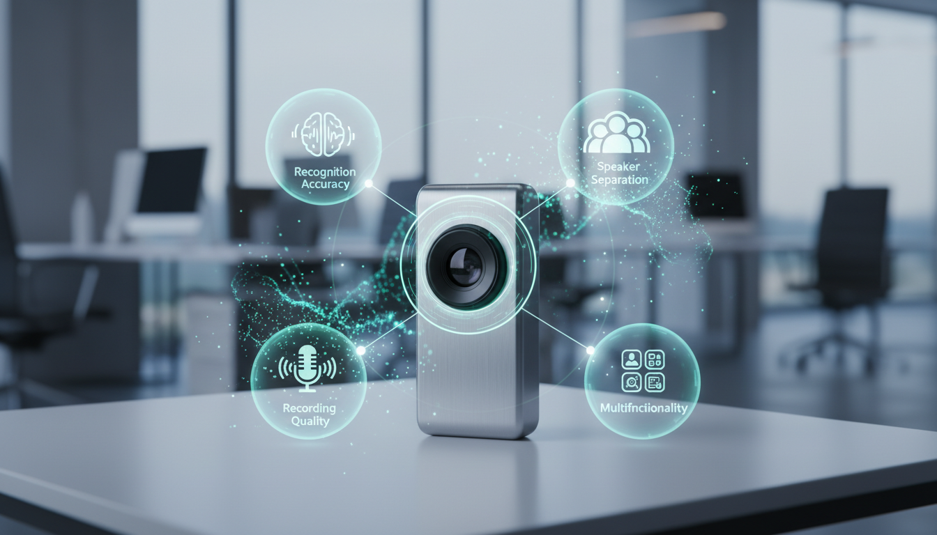 進化を支えるのは「認識精度」「話者分離」「録音品質」「多機能化」です