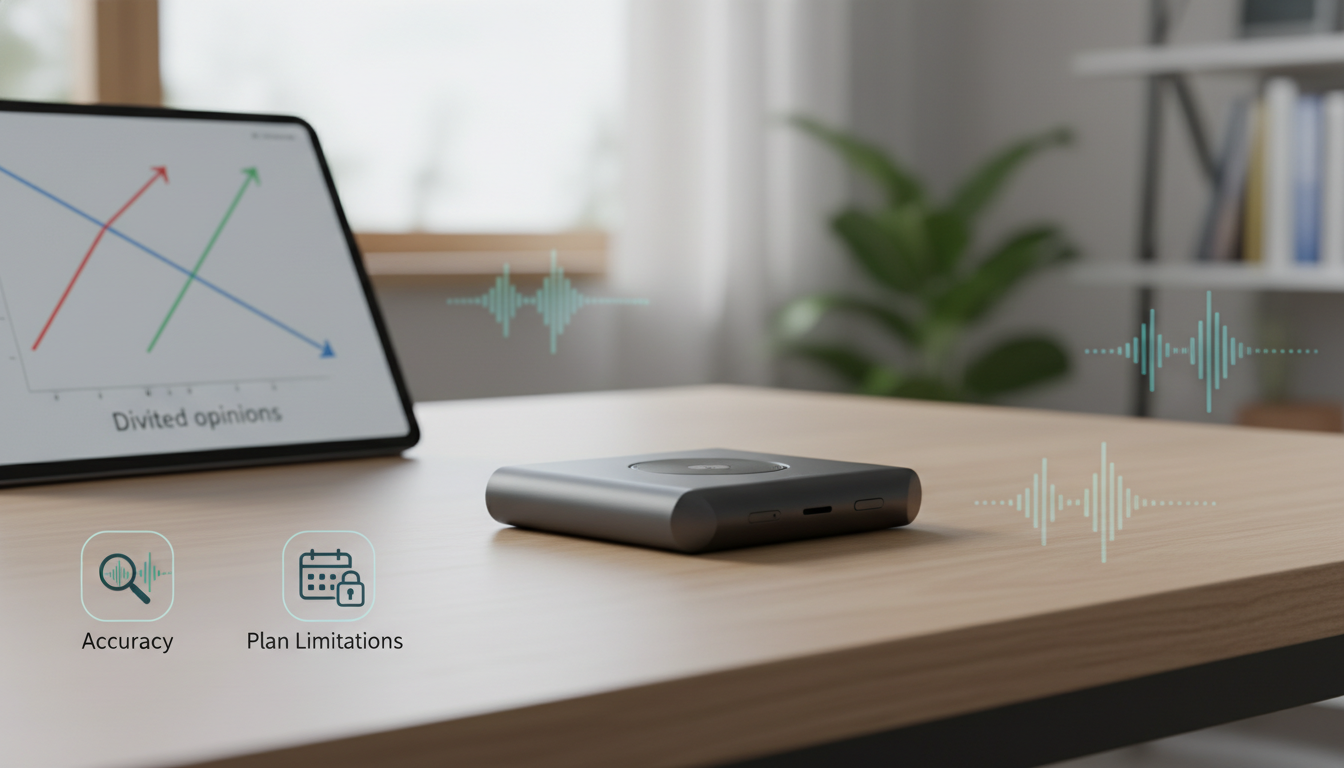 評価が分かれるポイントは「精度の実力」と「プラン制限」です
