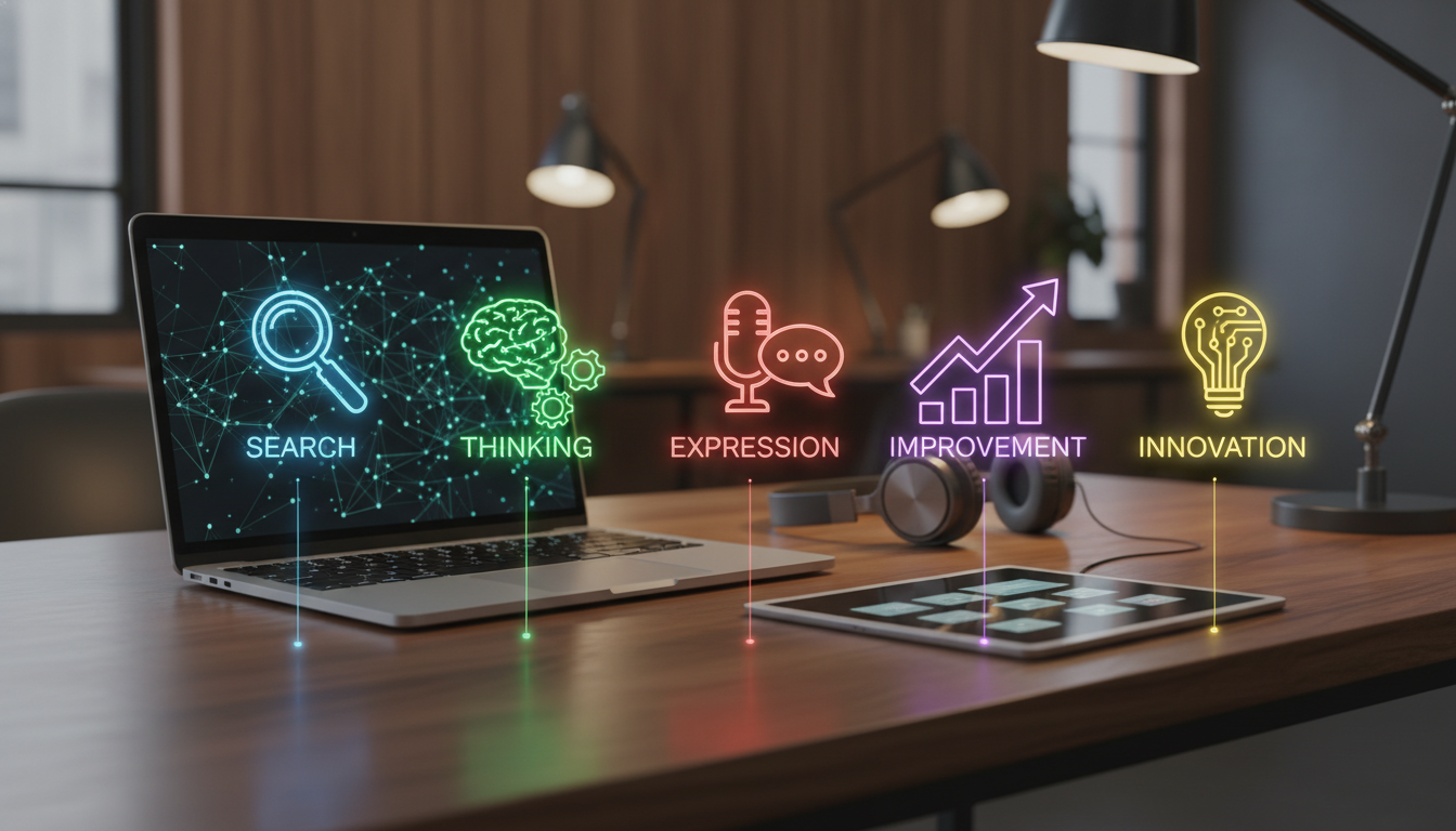 生成AIは「検索」「思考」「表現」を分業させると効果が出やすいです