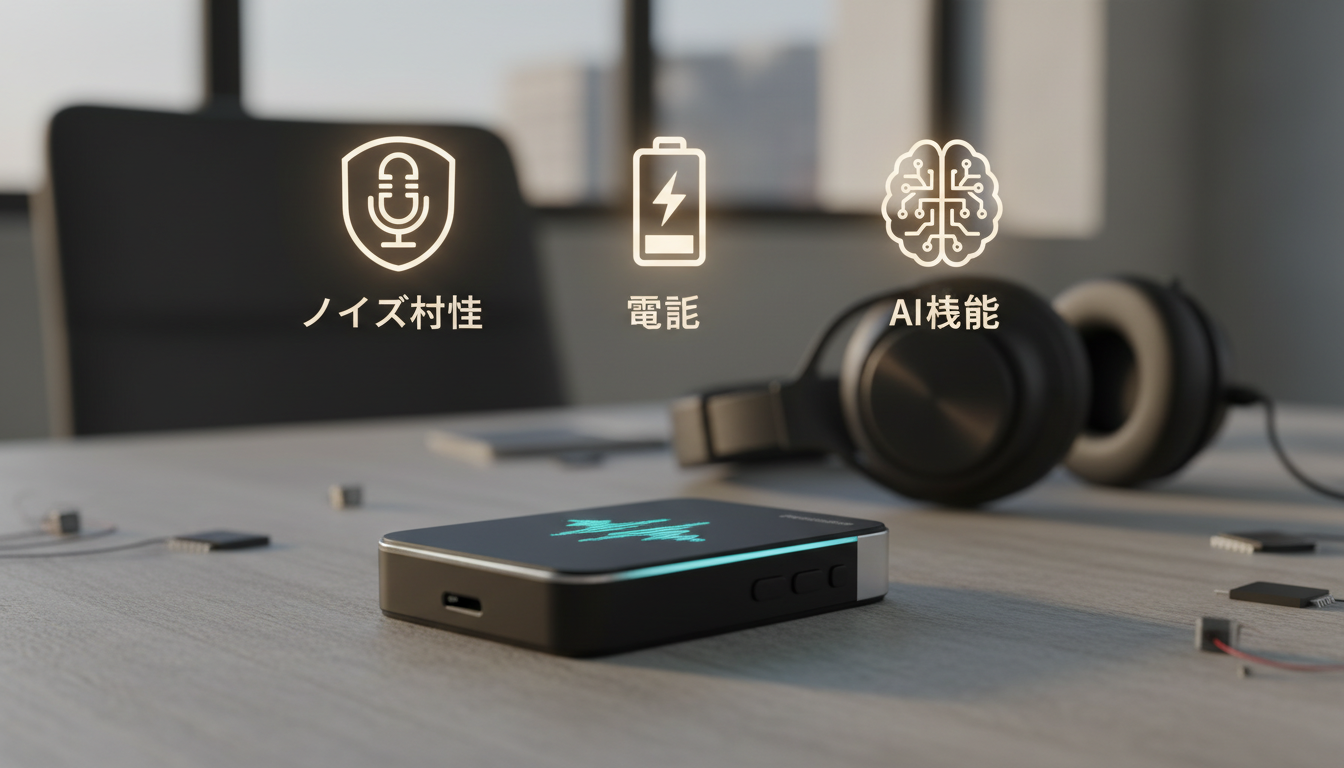 高評価が多い理由は「ノイズ耐性・電池・AI機能」の3点です