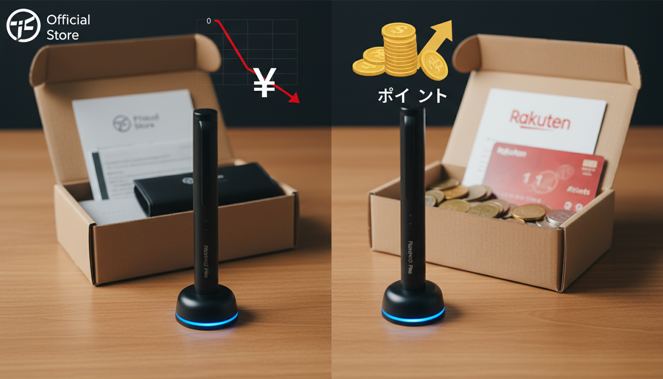 用途別に見ると「最安値は公式、還元重視は楽天」が軸になります