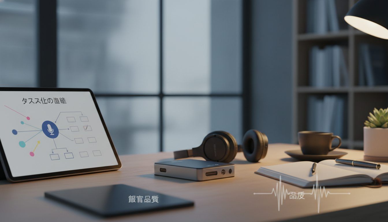成果につながる使い方は「録音品質」と「タスク化の導線」を先に作ることです
