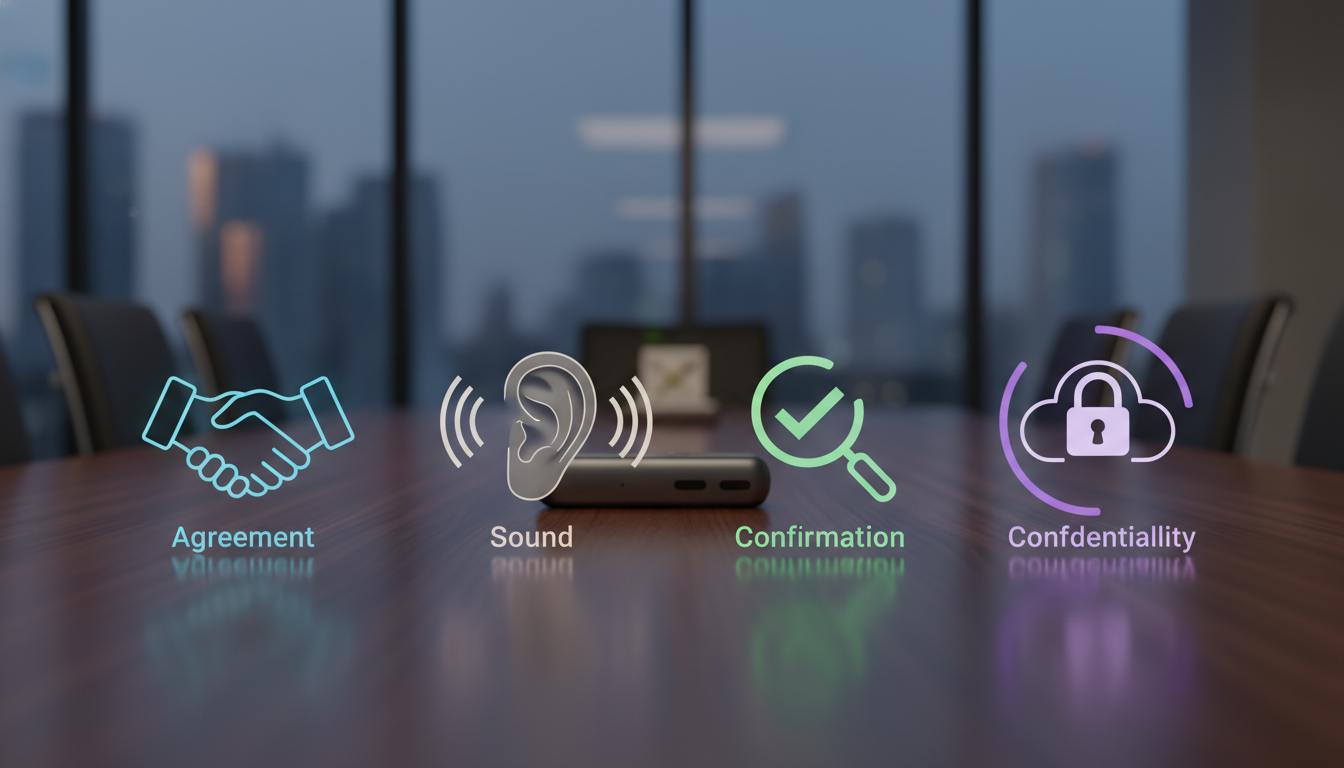 失敗を防ぐ要点は「同意・音・確認・機密」の4点です