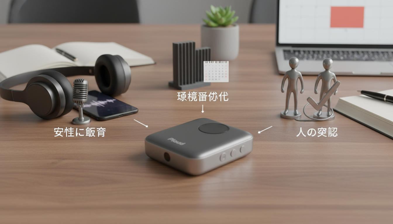 Plaudで失敗を減らす要点は「確実に録音」「環境最適化」「人の確認」です